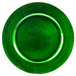 Tabletop Classics TR-6663 13 inch Green Round Polypropylene Charger Plate