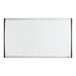 A white board with a silver aluminum frame.