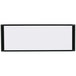 MasterVision MA16007705 Cubicle Workstation 13 inch x 36 inch Magnetic Steel Whiteboard with Black Aluminum Frame