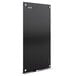 A Quartet black rectangular glass panel with a silver border.