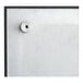 A black glass Quartet markerboard with metal hardware.
