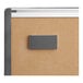 A grey rectangular Quartet whiteboard with a silver aluminum frame.