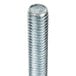 A close-up of a Metro dolly adapter bolt with a metal head.