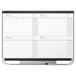 Quartet 4MCP43P2 Prestige 2 36 inch x 48 inch Total Erase Magnetic 4-Month Calendar Whiteboard with Graphite Plastic Frame
