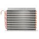 A close-up of a copper Avantco condenser coil.