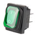 An Avantco green rocker switch.