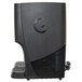 A black Crathco beverage dispenser with fruit decal on the front.