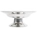 A Town stainless steel compote dish with a round base.