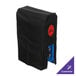 A black cover with a blue logo for a Cambro Camtainer.