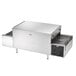 A large rectangular stainless steel Vollrath countertop conveyor oven with a metal grid inside.