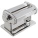 A silver Weston Roma Manual Pasta Machine with a round top and stainless steel rollers.