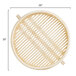 A round bamboo steamer basket with handles.