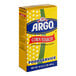 A yellow box of Argo corn starch with a blue and white label.