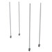 A group of Metro Super Erecta metal poles with wheels.