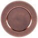 The Jay Companies 1270466 13 inch Rose Gold Beaded Round Melamine Charger Plate