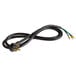 A black electrical cord with a plug.