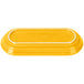 A yellow rectangular Fiesta bread tray with a white border.