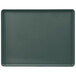 A rectangular slate blue Cambro dietary tray.