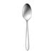 A close-up of a Sant'Andrea Mascagni II stainless steel European teaspoon with a silver handle.