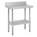 thumbnail image 2 of HARDURA Stainless Steel Table 24X12 Inches With Undershelf And Galvanized Legs NSF Heavy Duty Commercial Prep Work Table For Restaurant Kitchen Home 2 of 10