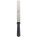 An Ateco metal spatula with a black handle.