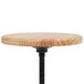 A National Public Seating lab stool with a wooden seat and black metal base.