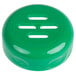 A Tablecraft green plastic slotted shaker top.