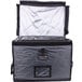 A black and grey Rubbermaid ProServe food pan carrier bag with a zipper.