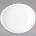 A white Carlisle melamine pasta plate with a small rim.