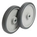 A pair of grey wheels for a 10" Heavy-Duty Tilt Truck.