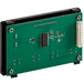 A green circuit board with white connectors.