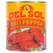 A Del Sol #10 can of sweet roasted red peppers.