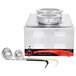 An Avantco countertop food warmer with ladles and covers.