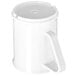 A white plastic Carlisle mug with a handle.
