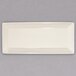 A white rectangular Homer Laughlin china appetizer tray.