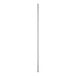 A long silver pole with a black stripe.
