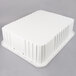 A white rectangular Metro tote box with a lid.