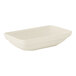 A white rectangular Tuxton bowl.