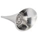 A Franmara stainless steel decanter funnel with a metal bowl and cover.