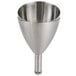 A Rabbit stainless steel wine funnel with a handle.