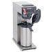 A Bunn airpot coffee brewer on a white background.