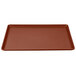 A brown rectangular tray.