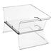 A clear plastic Cambro display cover with a hinged lid.