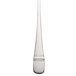 A silver utensil on a white background.