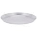 An American Metalcraft heavy weight aluminum pizza pan with a white background.