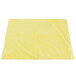 A close-up of a yellow Unger SmartColor microfiber cleaning cloth.