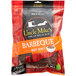 A white Uncle Mike's BBQ Flavor Beef Jerky bag.
