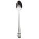A Oneida stainless steel iced tea spoon with a silver handle.