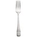 An Oneida stainless steel table fork with a silver handle.