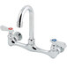 Regency Wall Mount Faucet with 8 inch Centers and 8 inch Gooseneck Nozzle